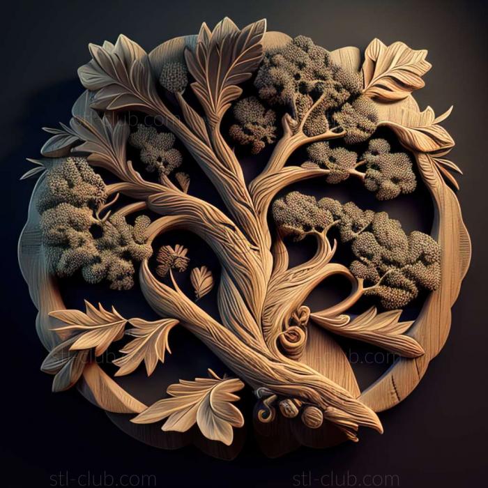 3D model oak (STL)